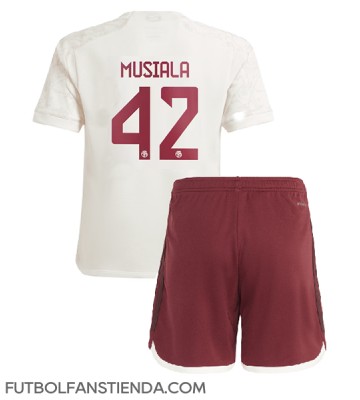 Bayern Munich Jamal Musiala #42 Tercera Equipación Niños 2023-24 Manga Corta (+ Pantalones cortos)